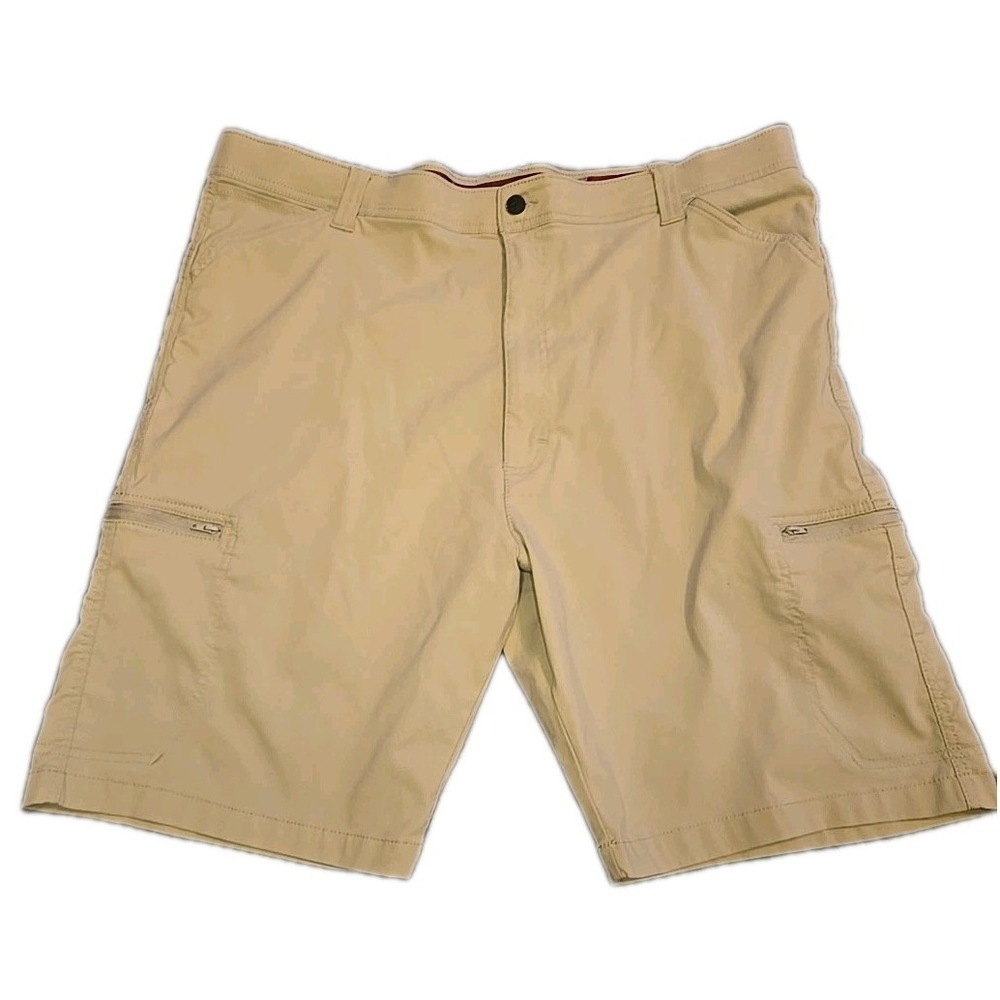 Wrangler Cargoโ Shorts Men's 44 Beige Tan Relaxed Fit Pockets Gorpcore Casual